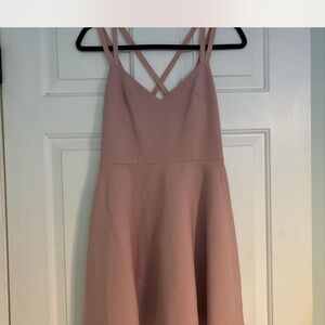 French Connection Blush Pink Backless Dress